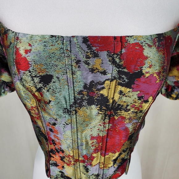 Free People Women’s “Bali Carousel” Corset Off-the-shoulder Top XSmall - Picture 8 of 14